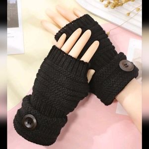 Fingerless Knit Gloves